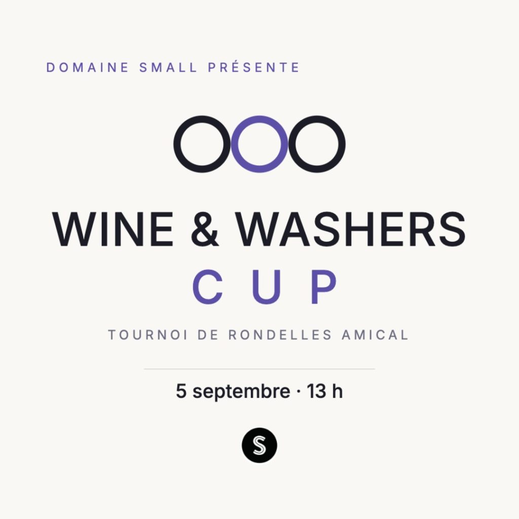 Wine & Washers Cup — tournoi de rondelles amical au Domaine Small, samedi 5 septembre 2026