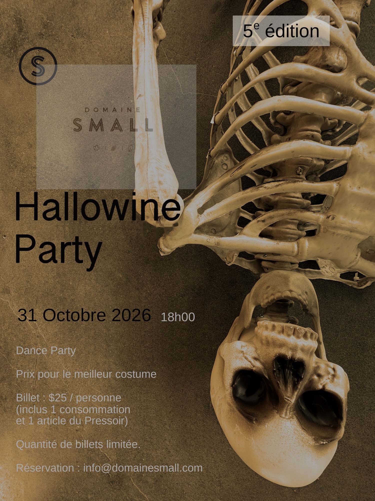 Hallowine Party — 5e édition | Samedi 31 octobre 2026